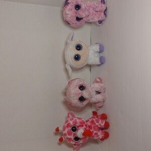 ty Beaine Boos Set of Four Plush Animal Toys
